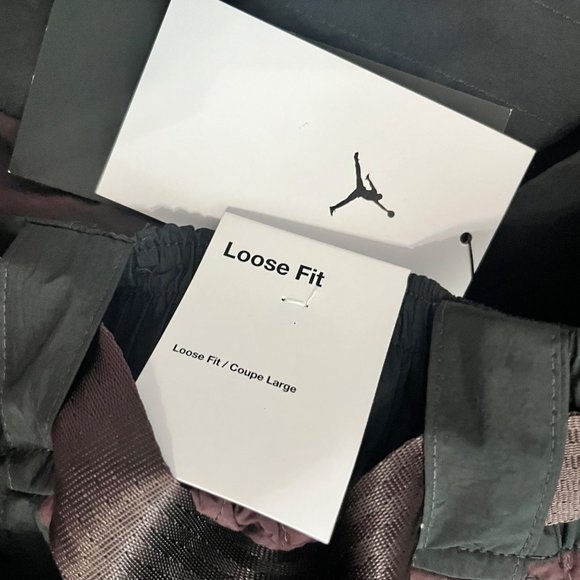 NEW Nike Jordan Womens Pants Medium Brown Black Nylon Utility DJ2731 203 loose f - Picture 6 of 9